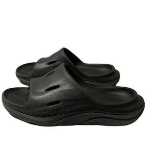 Hoka One One Ora Revovery 3 Slide Men's Sandals Black Size M 7 W8  Cushioned